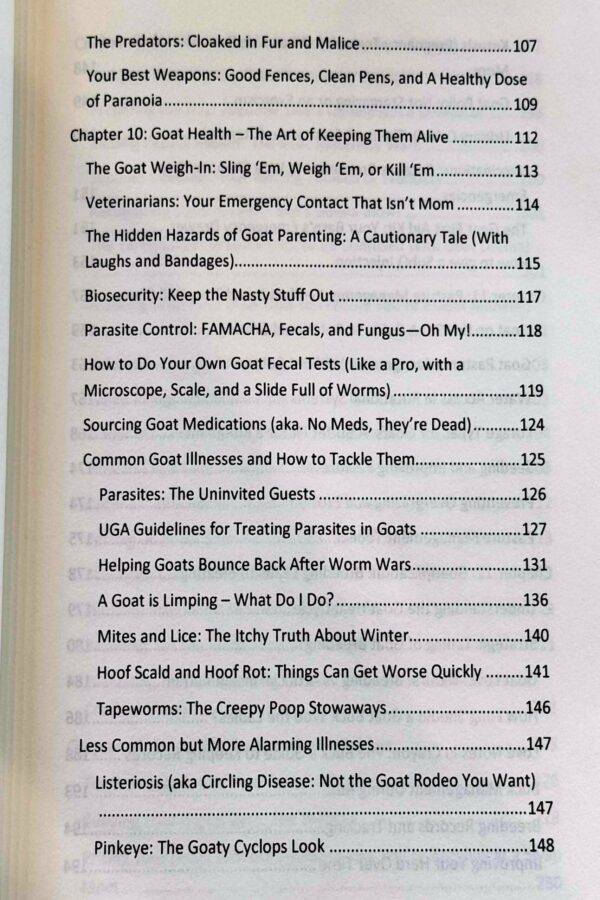 Raising Kiko Goats Table of Contents