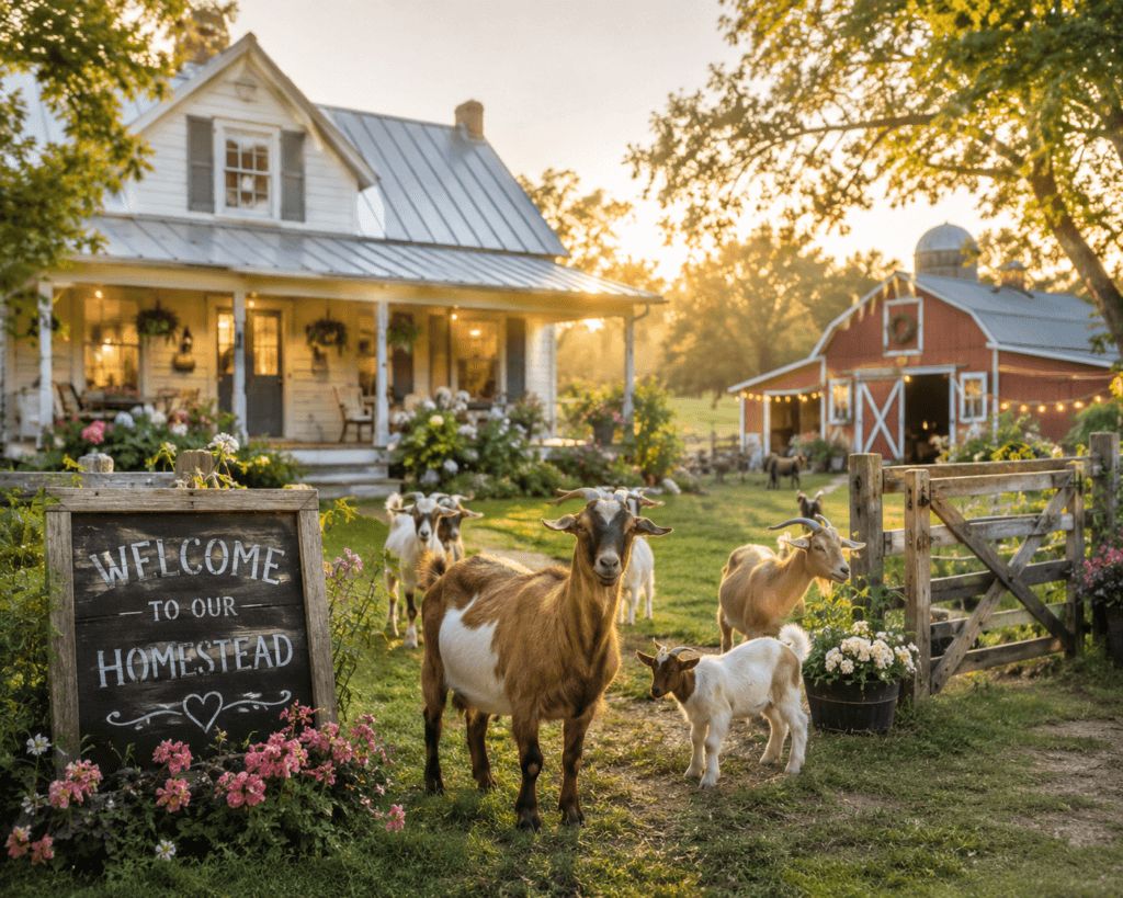 Homestead with Kiko Goats