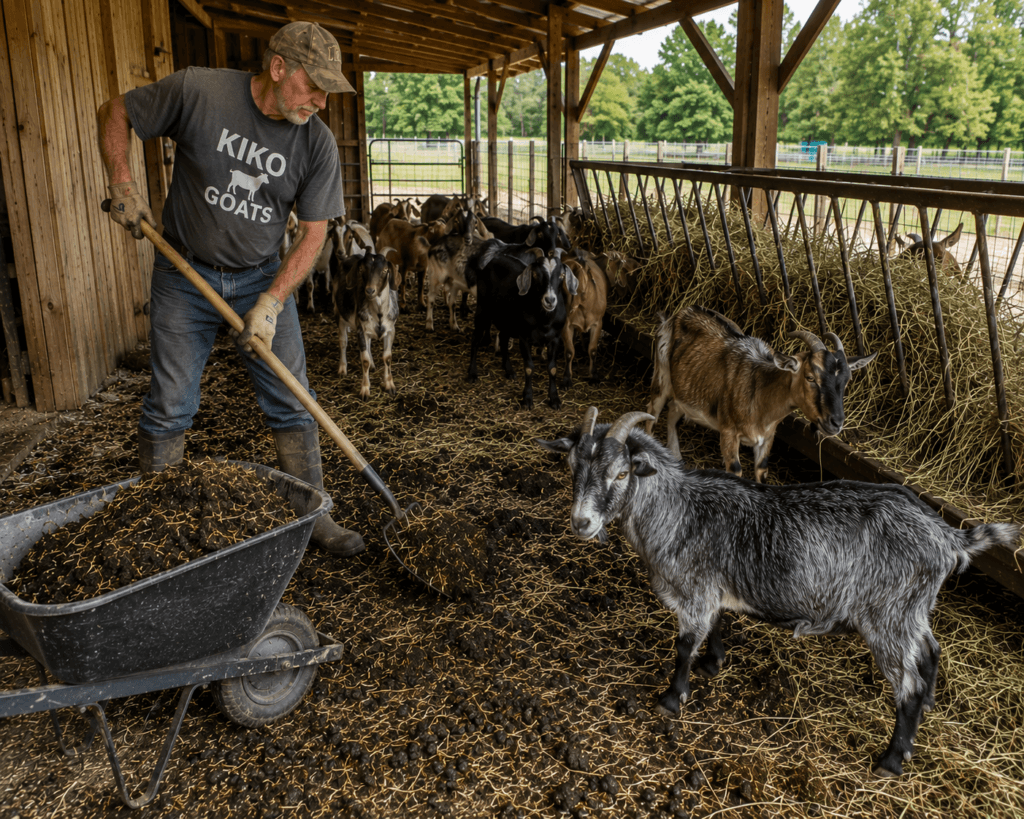 Cleaning Goat Manure